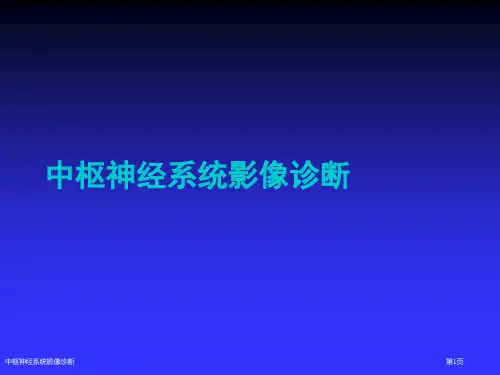中枢神经系统影像诊断