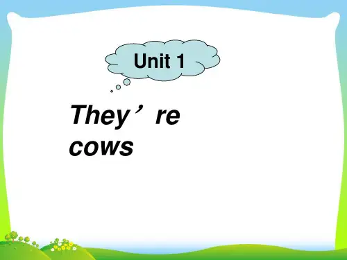 外研版一年级英语下册Module5Unit1They’recows课件2.ppt
