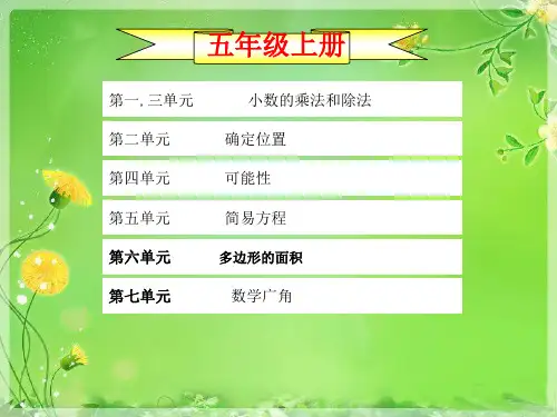 五年级上册数学总复习ppt课件