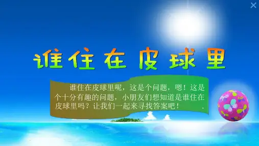 谁住在皮球里PPT----01