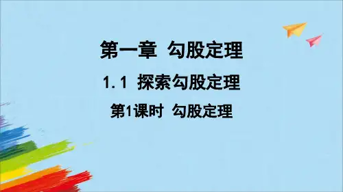 北师大版八年级数学上册《1.1.1勾股定理》教学课件(共19张PPT)