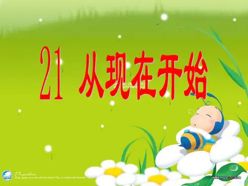 二年级语文上册21课《从现在开始》精品PPT课件