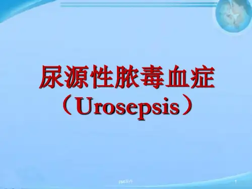 尿源性脓毒血症  ppt课件