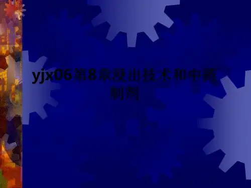 yjx06第8章浸出技术和中药制剂ppt课件