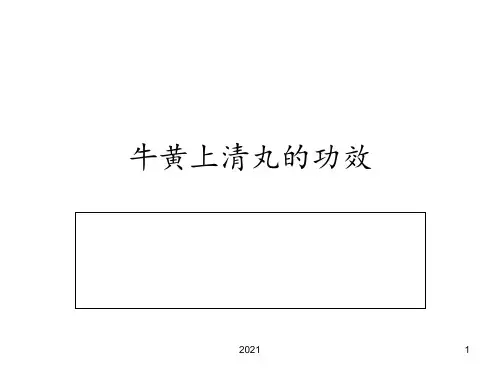牛黄上清丸的功效PPT课件