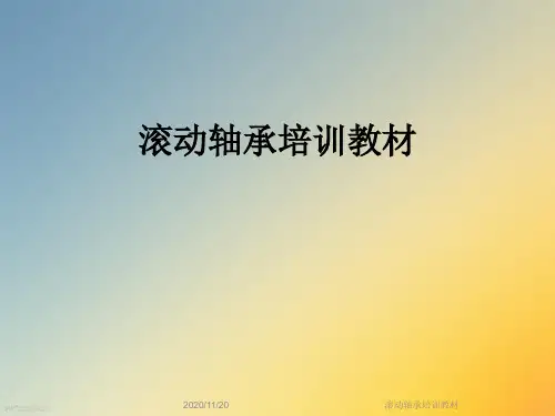 滚动轴承培训教材