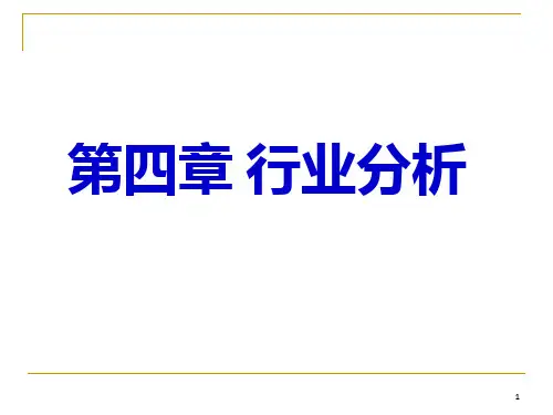 《行业分析》PPT课件