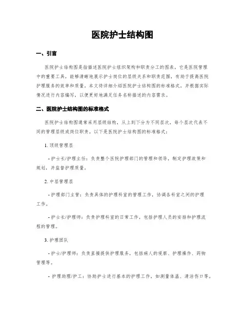 医院护士结构图