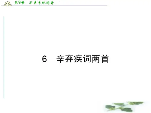 高中语文(人教)配套课件 必修四 第6课 辛弃疾词两首