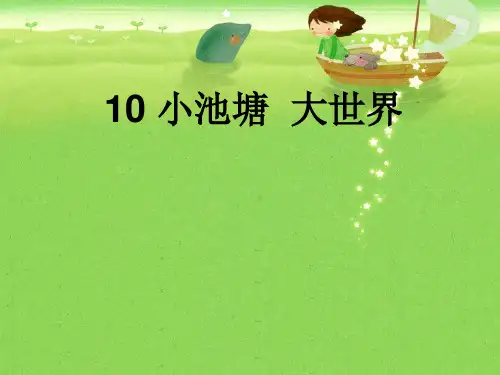 冀人版六年级科学下册《有序的生态系统  10 小池塘 大世界》课件_22