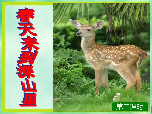 板块二(3)春天来到深山里长语二年级下册第二课时