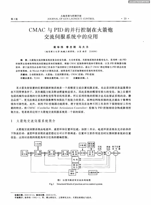 CMAC与PID的并行控制在火箭炮交流伺服系统中的应用