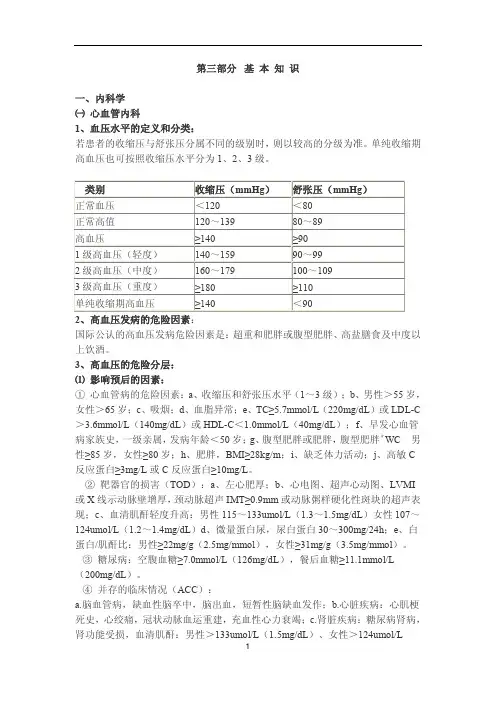 三基心血管内科考试