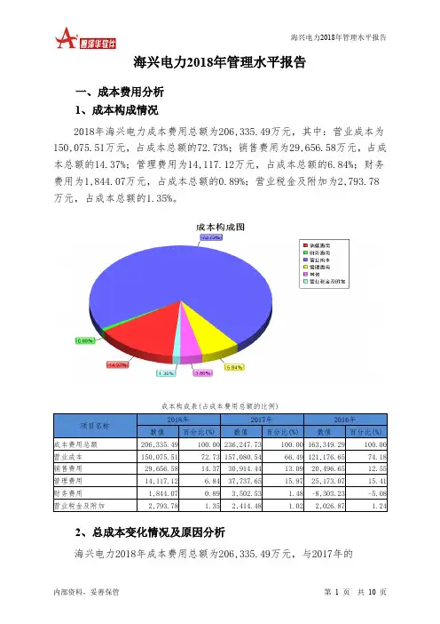海兴电力2018年管理水平报告-智泽华