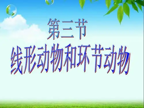 第三节 线形动物和环节动物