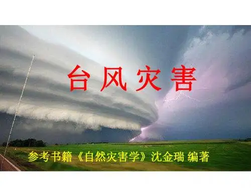 气象灾害学 台风灾害