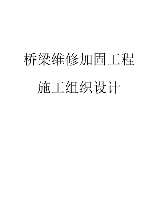 桥梁维修加固工程施工组织设计(整理).doc