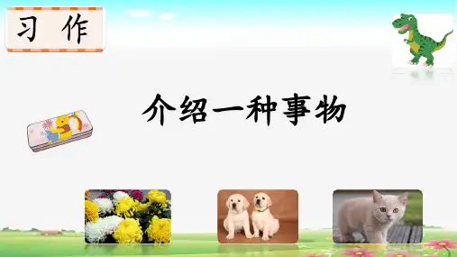部编版语文五年级上册第五单元《习作例文-习作：介绍一种事物》公开课PPT课件