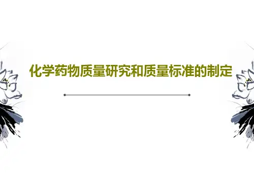化学药物质量研究和质量标准的制定PPT文档41页