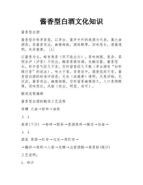 酱香型白酒文化知识