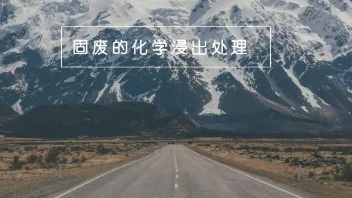 矿山固体废物的化学浸出