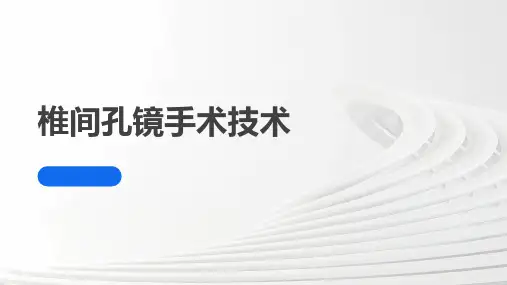椎间孔镜手术技术