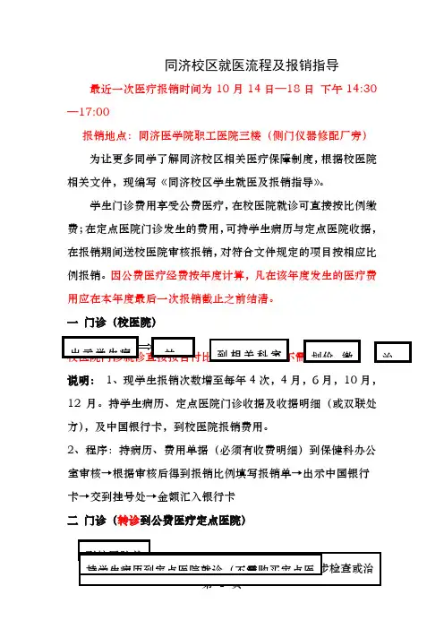 同济校区就医流程及报销指导
