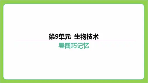 2024年中考生物北师版总复习专题突破：第9单元生物技术课件
