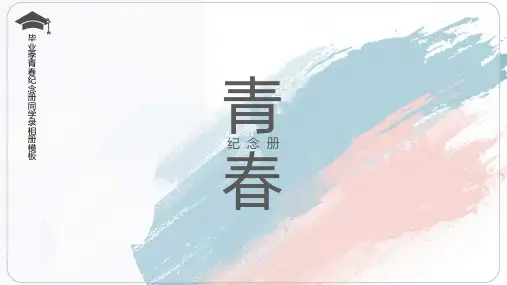 毕业季青春纪念册同学录相册模板