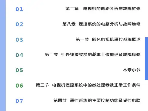 遥控系统的电路分析与故障维修