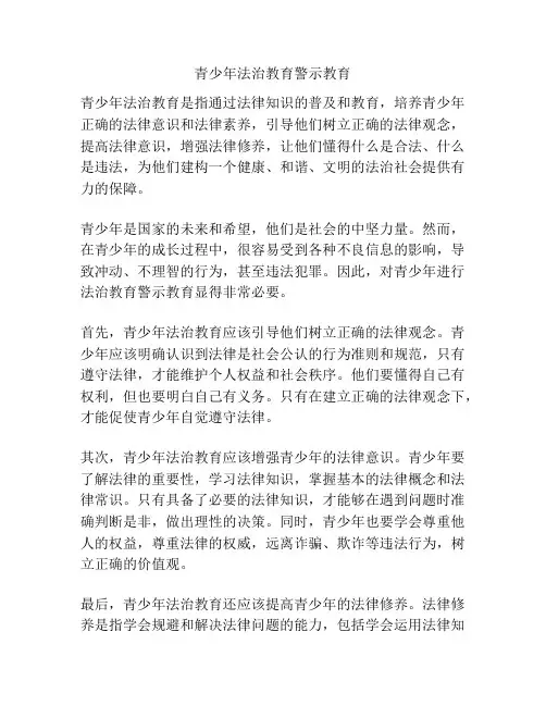 青少年法治教育警示教育