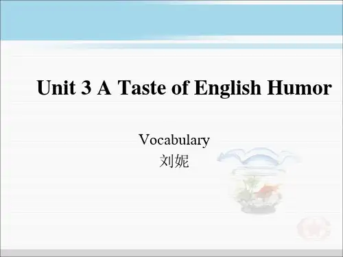 英语必修4unit 3 Vocabulary