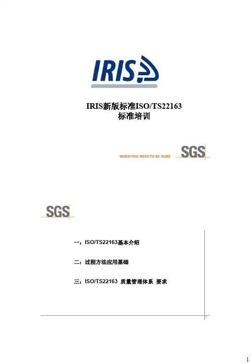 ISO-TS22163培训课件