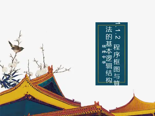 程序框图与算法的基本逻辑结构(教学用)
