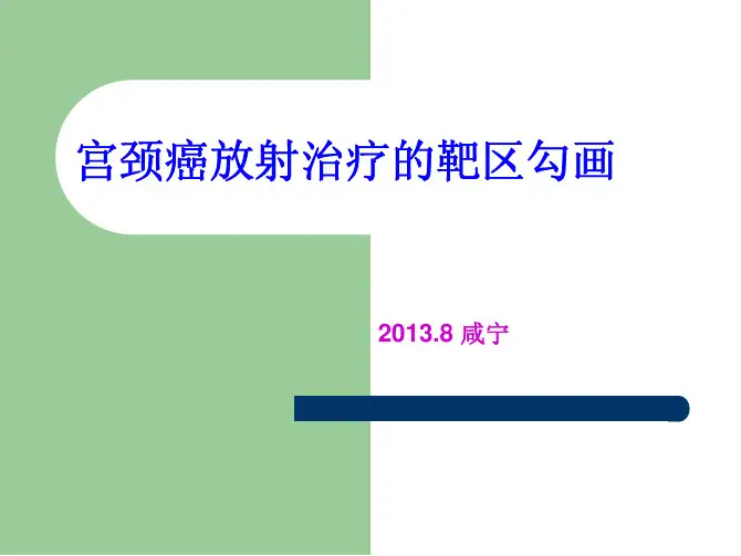 宫颈癌靶区勾画