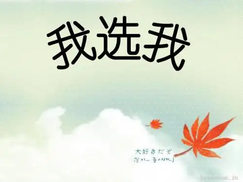 6.《我选我》ppt