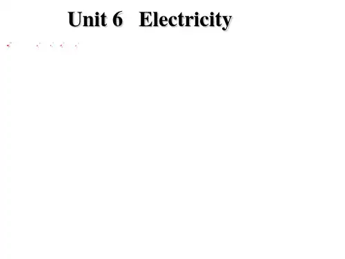 牛津深圳初中七年级英语下册 Unit 6 Electricity Period 1 words课件 