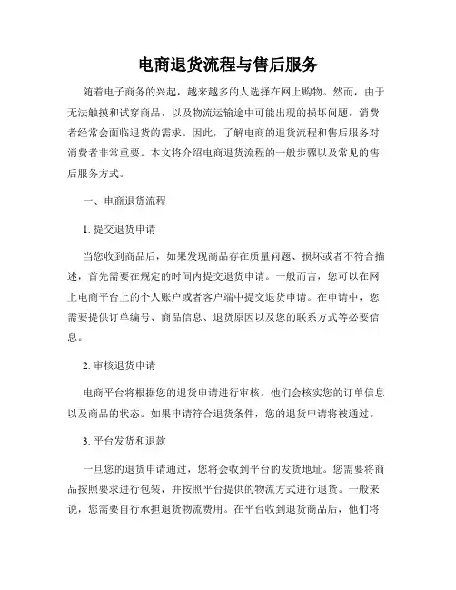 电商退货流程与售后服务