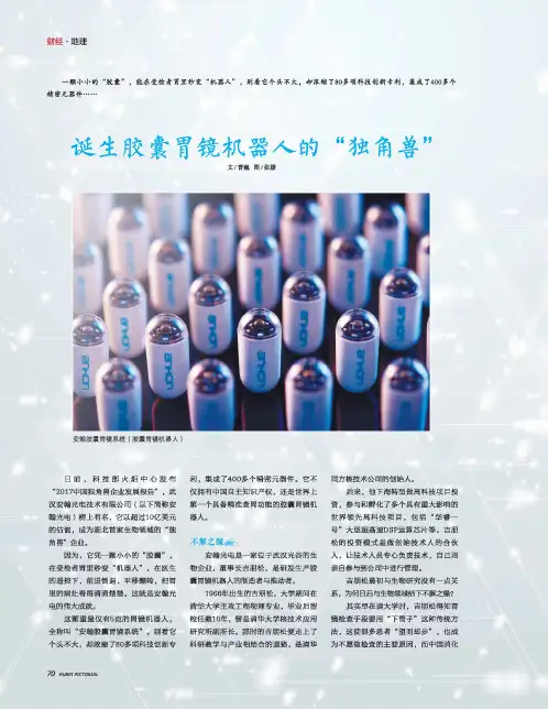 诞生胶囊胃镜机器人的“独角兽”