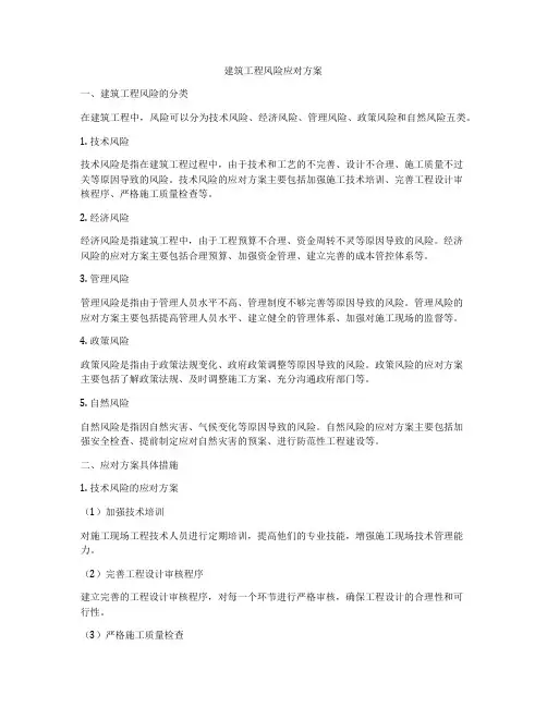 建筑工程风险应对方案