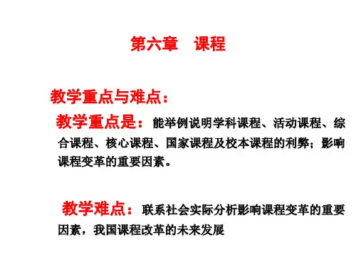 教育学课件第六章