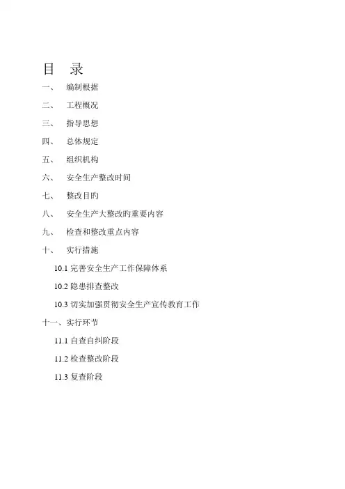 安全生产百日行动专项整治方案