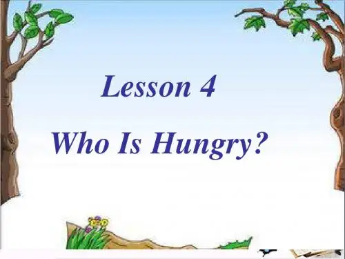 五年级英语下册Unit1GoingtoBeijingLesson4《WhoIsHungry》 精品优选PPY课件3(新版)冀教版(三起)