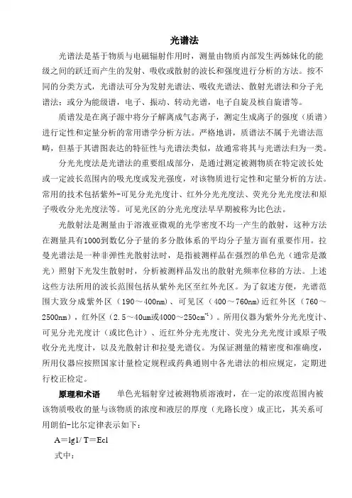 光谱法