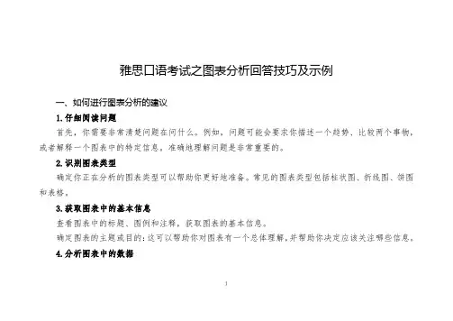 雅思口语考试之图表分析回答技巧及示例