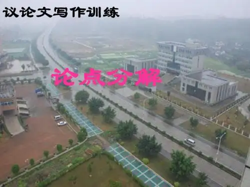 高中作文_议论文论点的分解