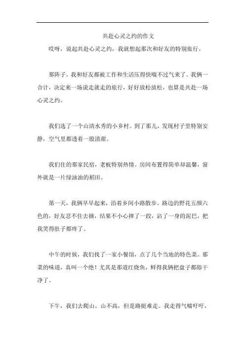 共赴心灵之约的作文