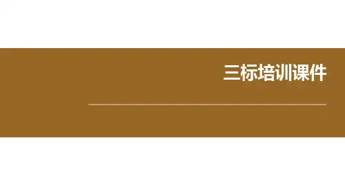 ISO9001 ISO14001 ISO45001新版培训ppt