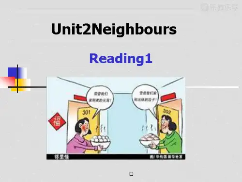 牛津译林版七年级下册英语课件：Unit2NeighboursReading1