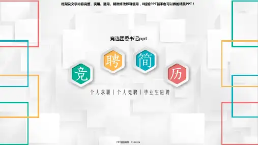 竞选团委书记ppt